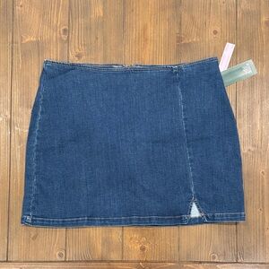 Wild Fable Dark Blue Denim Mini Skirt